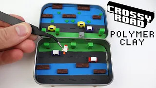 Making Crossy Road Inside Of A Mint Tin - Using Polymer Clay