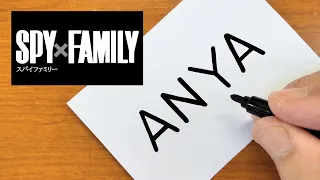 How to draw ANYA（SPY×FAMILY）using How to turn word into a Anime drawing