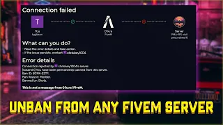 EASIEST FiveM UNBAN FROM ANY SERVER METHOD | 2024 Tutorial | Phase