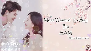 OST. Closer To You( 我的刺猬女孩) Most Wanted to say By SAM [HAN|PIN|ENG|IND] Video Lyric