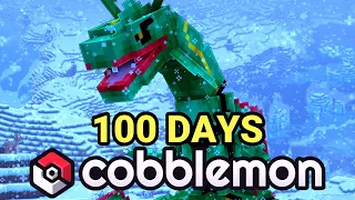 I Spent 100 Days In Minecraft Cobblemon.. Here's What Happened