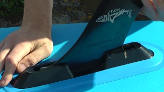 Shark SUP foldable US fin box and Quick Fix Fin