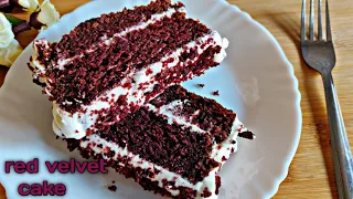 Red Velvet Cake | Eggless , No - Oven Red Velvet Cake | घर पर आसानी से बनाएं रेड वेलवेट केक