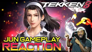 Jun Is ANGELIC In Tekken 8! (Jun Kazama Gameplay Trailer) | REACTION