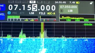 Xiegu x6100 good reception of low signal near strong signal of 3 khz