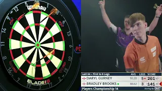 NINE DARTER! Bradley Brooks pins perfection at PC14!