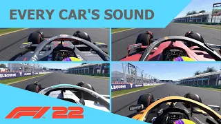 F1 22 - EVERY CAR'S ENGINE SOUND