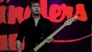 JJ Burnel of the Stranglers rocking out on bass