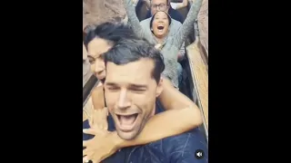 Joel and moriah on roller-coaster