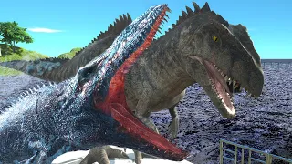 Giganotosaurus vs Jurassic world ! - Animal Revolt Battle Simulator