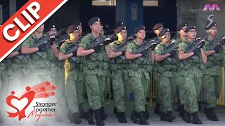 Parade contingents march in | National Day Parade 2022