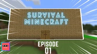 MADE A HOUSE SO FAST!: Survival Minecraft- Episode 1 | Let's Play Survival Minecraft with R.G.C