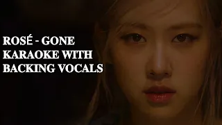 ROSÉ 'GONE' - KARAOKE with BACKING VOCALS ll Welcome to K-POP