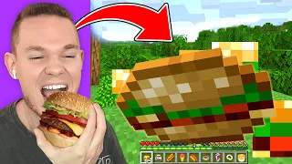 Ich TESTE MINECRAFT ESSEN in REAL LIFE! 🍔 *LECKER*