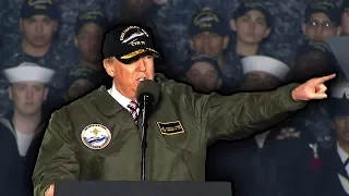 President Trump Participates in the Commissioning Ceremony for the USS Gerald R  Ford CVN 78