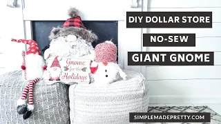 How to Make a Large Gnome - DIY Giant Gnome