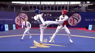 zurab kintsurashvili highlights -  2024 European Taekwondo Championship