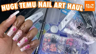 HUGE TEMU NAIL ART HAUL | Trying Affordable Nail Products From Temu | Nail Supply Haul