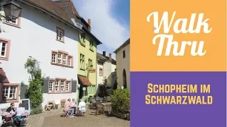 Walking through: Schopfheim im Schwarzwald in GERMANY
