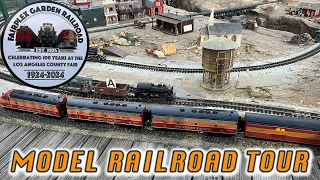 Tour the Iconic 100 Year old Model Railroad - Fairplex Garden Railroad - at the Pomona Fairgrounds