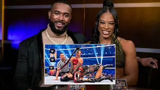 Bianca Belair and Montez Ford react to WrestleMania 38 Title Match: WWE Playback