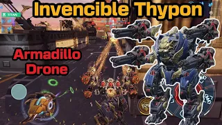 Typhon Razdor | Invencible with Armadillo Drone | War Robots Gameplay