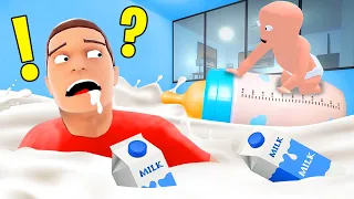 My Baby FLOODED My House With MILK! | Who's Your Daddy
