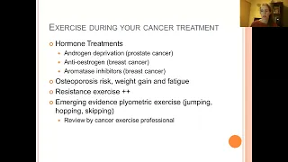 Exercise and cancer