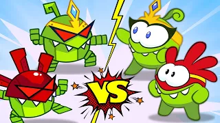 Om Nom Stories: 😈 SuperNoms Vs Robo-Noms 😈 Cut The Rope | Cartoons For Kids | HooplaKidz TV