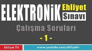 TEMMUZ 2019 ELEKTRONİK Ehliyet Sınavı Çalışma SORULARI - 1