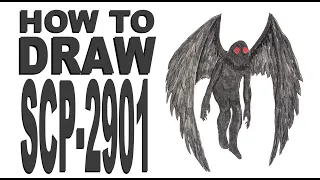 How to draw SCP-2901 (Mothman)