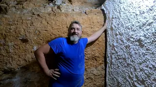 And another wall starts to come tumbling down during the cave house renovation(Ep 145)