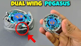 I made a Dual wing pegasus BEYBLADE ! pocket toon