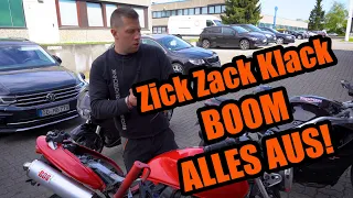 Während der Fahrt alles aus! | Zick Zack Klack BOOM | Honda Hornet