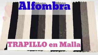 ♻️DIY ALFOMBRA o Tapete de Camisetas o Remeras HOW TO MAKE a DOORMAT RUG from old T-SHIRT RECICLAR