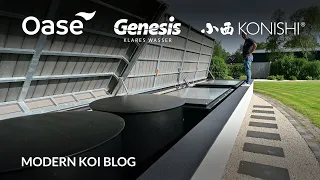 Modern Koi Blog #5341 - Die Genesis Bürstenfilter im krassen Filterkeller von Denis & Silke