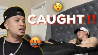 GIRLFRIEND CAUGHT IN BED WITH SOMEONE PRANK!!! (BOYFRIEND LOST IT!!!)