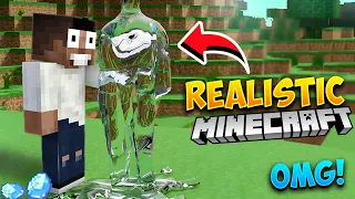 Minecraft, I play The Most Ultra Realistic Minecraft Ever || Minecraft Mods || Minecraft gameplay