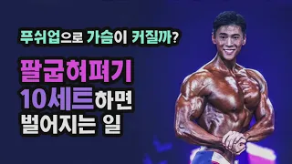 팔굽혀펴기만으로도 가슴운동이 될까? 푸쉬업 10셋트 하면 벌어지는일 chest workout push up