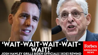 Josh Hawley Does Not Hold Back Grilling Top Biden Officials | 2023 Rewind