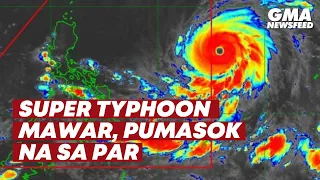 Super Typhoon Mawar, pumasok na sa PAR, tinawag nang 'Betty' | GMA News Feed