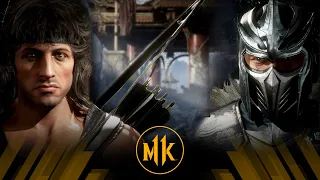 Mortal Kombat 11 - Rambo Vs Sub Zero (Very Hard)