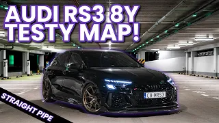 Audi RS3 8Y + JB4 Tuning Box *Testy map!* | Milltek Straight Pipe!