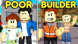 NOBODY To BUILDER In Roblox Brookhaven..