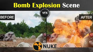 Nuke Compositing Bomb Explosion Scene Tutorial | VFX | VisualFX_Explorers