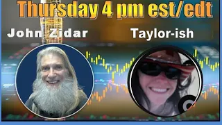 John Zidar & Taylor Live 4pm Thursday May 23: Taking Requests for Penny Stock DD