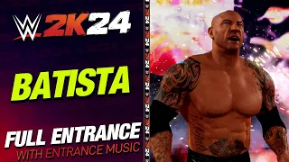 BATISTA WWE 2K24 ENTRANCE - #WWE2K24 BATISTA ENTRANCE THEME