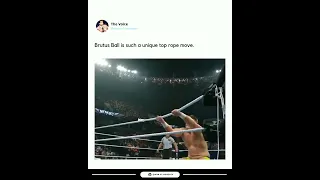 Brutus ball is such a unique top rope move 😨💀 #wwe #wweraw #wwesmackdown #wwenxt #shorts