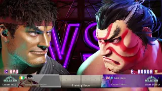 Street Fighter 6 E.Honda vs Ryu Rank Match 1400MR