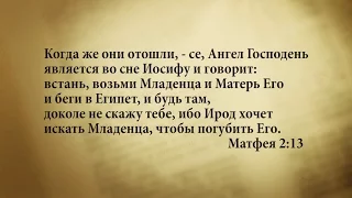 "3 минуты Библии. Стих дня" (25 декабря Матфея 2:13)